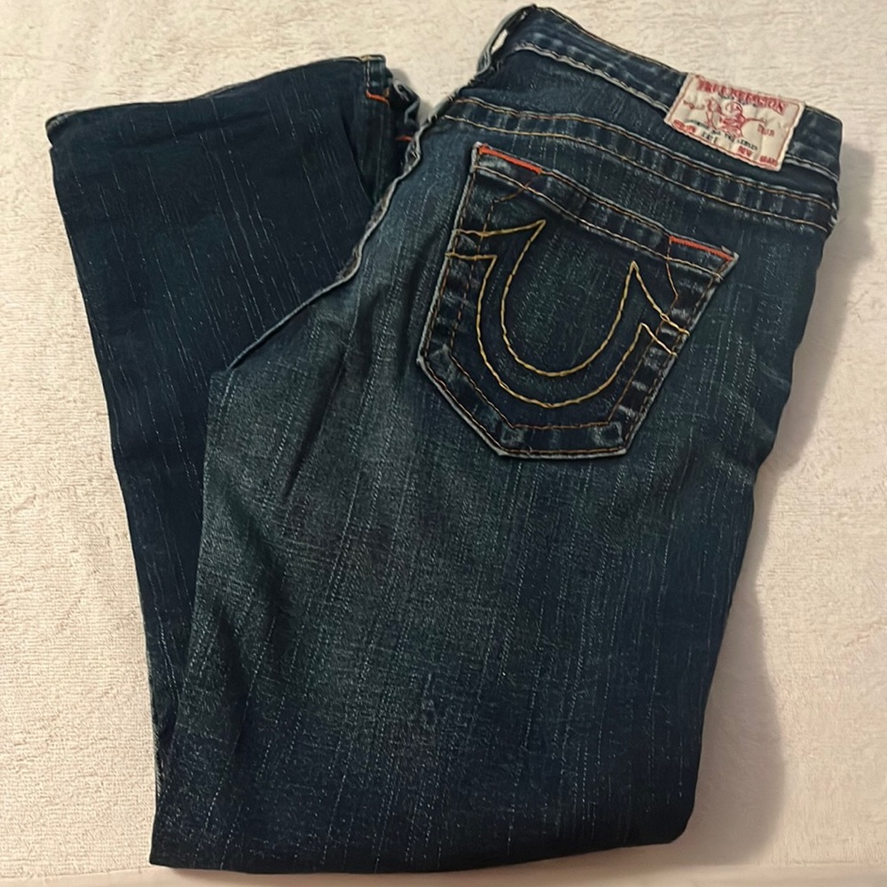 True Religion Kate style cropped/capri jeans